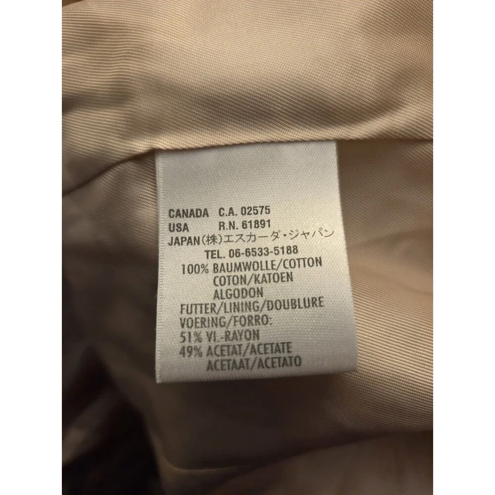 Escada Sport Blazer Cotton Pockets Striped Floral Women's 34 / XS Spring Career - Picture 7 of 10